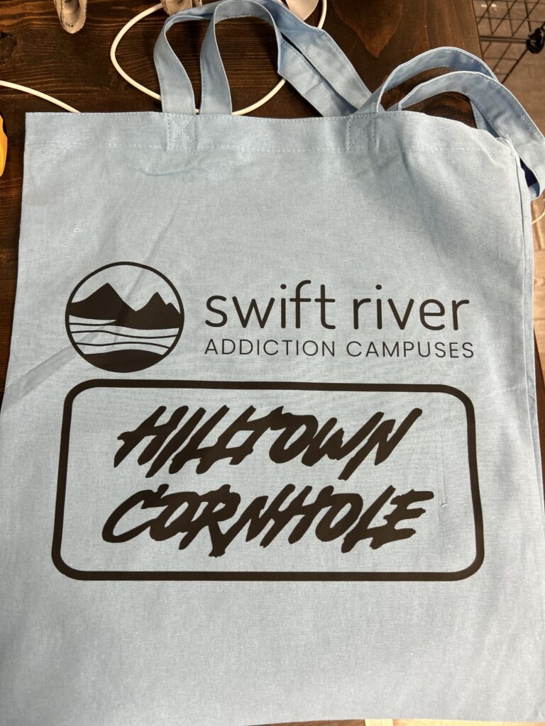 Hilltown Cornhole League and Swift River (Prize)