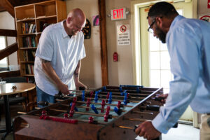 Swift River alumni at a campus event